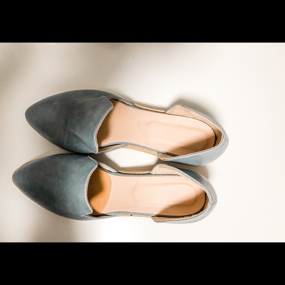 Leather block heel modified d’Orsay style